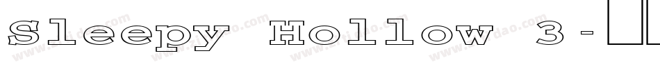 Sleepy Hollow 3字体转换
